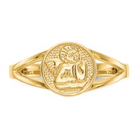14K Polished Angel Ring view 5