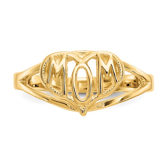 Gold Polished Mom Rings