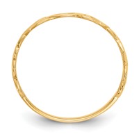 14K Yellow Gold Polished Mom Ring view 2