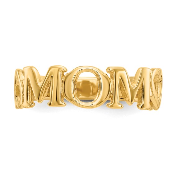 Gold Polished Mom Rings