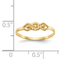 14K Yellow Gold Flower Ring view 3