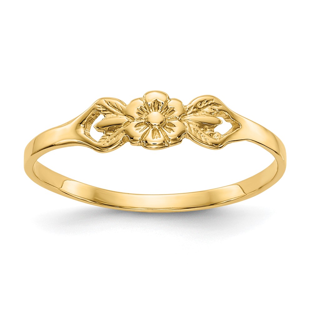 14K Flower Baby Ring