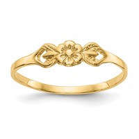 14K Yellow Gold Flower Ring view 1