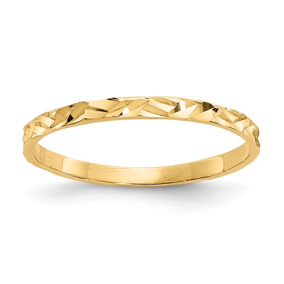 Polished Gold Children's Rings