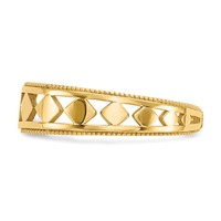 14K Yellow Gold Diamond Shapes Toe Ring view 4