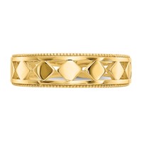 14K Yellow Gold Diamond Shapes Toe Ring view 5