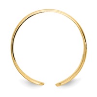 14K 4mm Yellow Gold Greek Key Toe Ring view 2