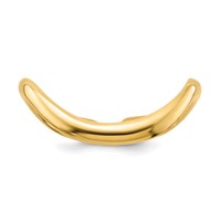 14K Yellow Gold Polished Curved Toe Ring view 5
