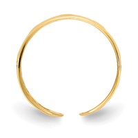 14K Yellow Gold Heart Toe Ring view 2