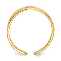 14K Hearts Toe Ring view 2