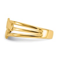 14K Yellow Gold Bare Feet Toe Ring view 4