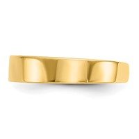 14K Adjustable Polished 3mm Band Toe Ring view 4