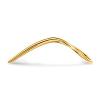 14K Yellow Gold Polished Chevron Shaped Ring view 2