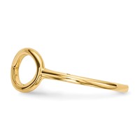 14K Yellow Gold Polished Infinity Ring view 2