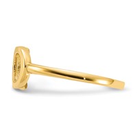14K Yellow Gold Polished X-o Ring view 3