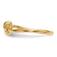 14K Polished Knot Ring view 2