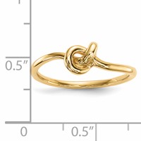 14K Polished Knot Ring view 4