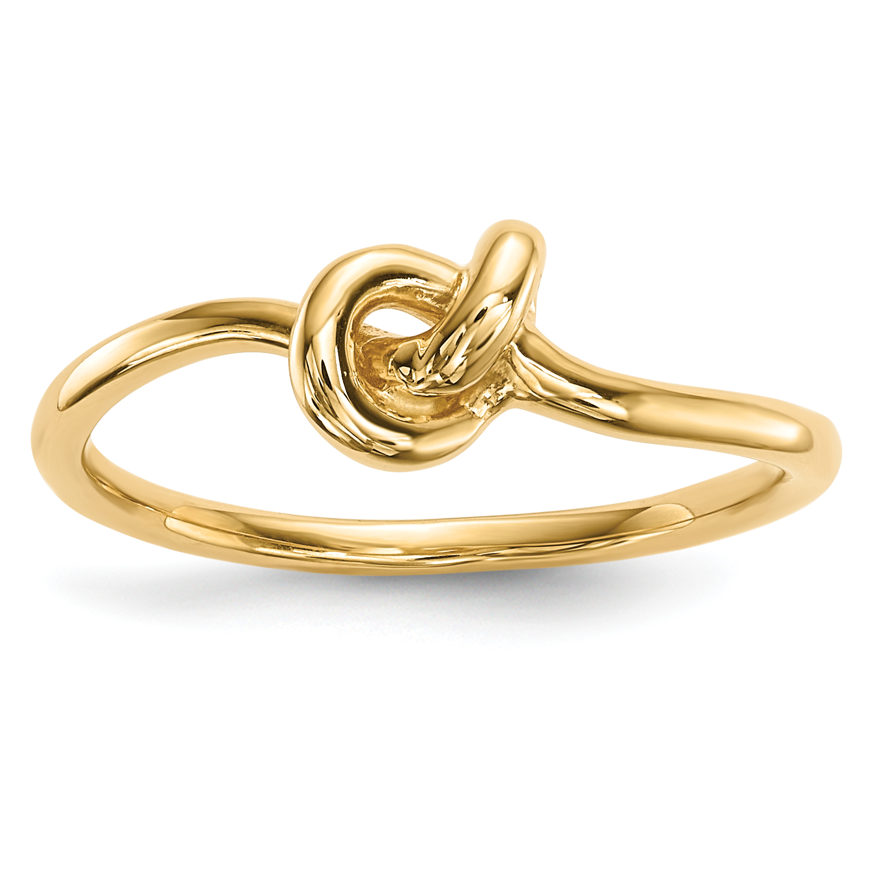 14k Polished Knot Ring (R618)