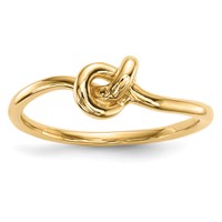 14K Polished Knot Ring view 1