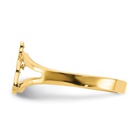 14K Yellow Gold Polished Cat Ring view 4