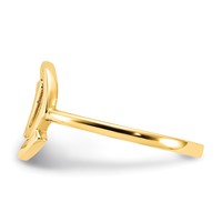 14K Yellow Gold Gold Polished @ Symbol Ring view 4