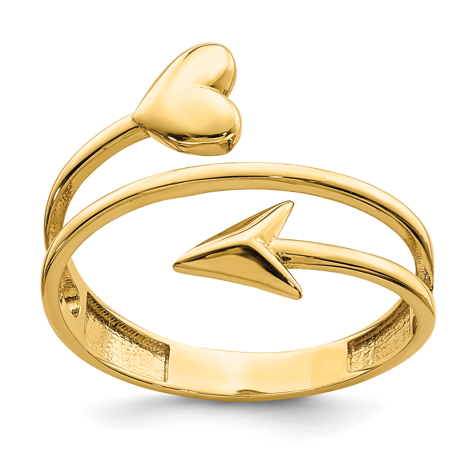 14K Heart and Arrow Ring (R653)