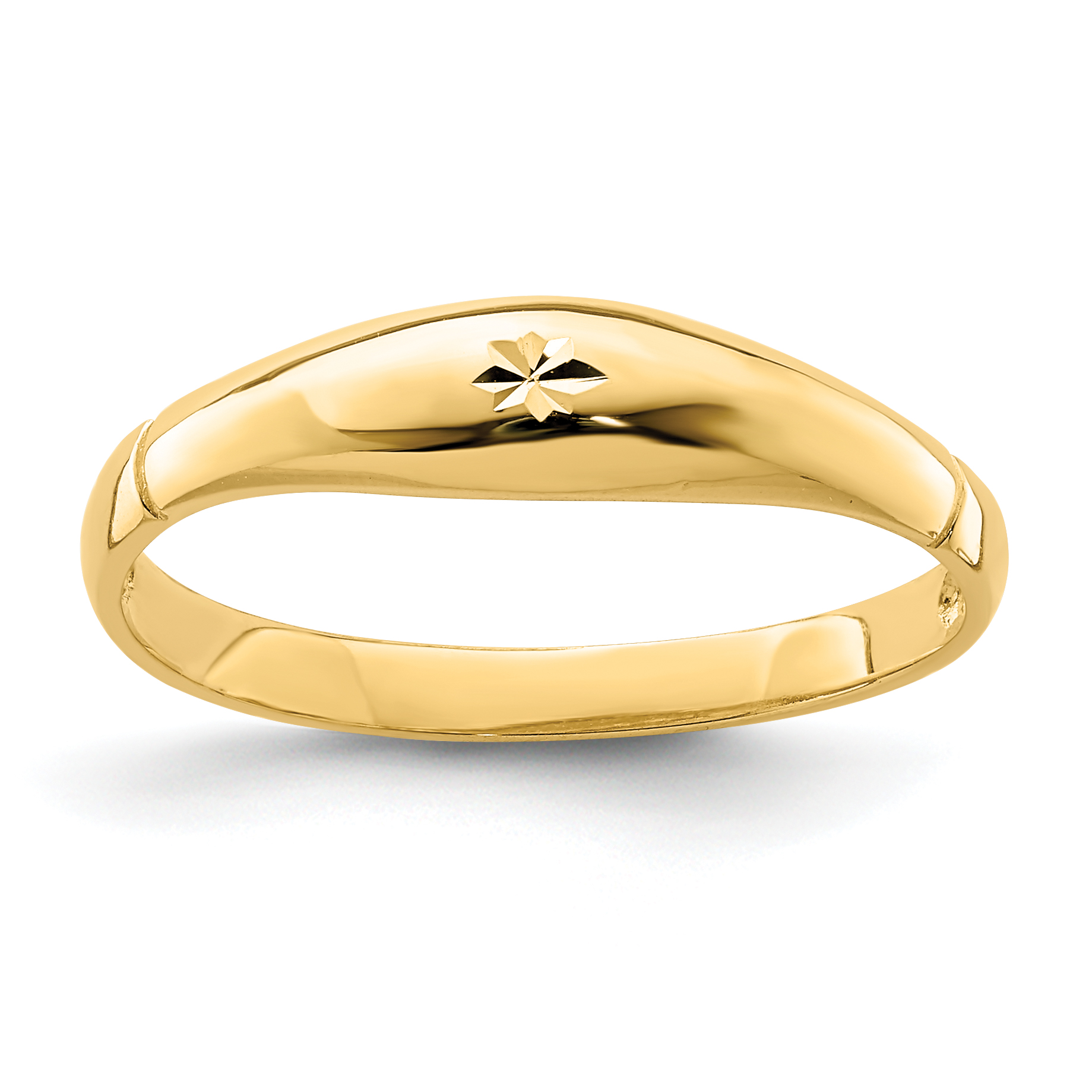 14K D/C Band Ring (R657)