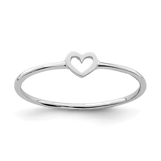Gold Polished Heart Ring