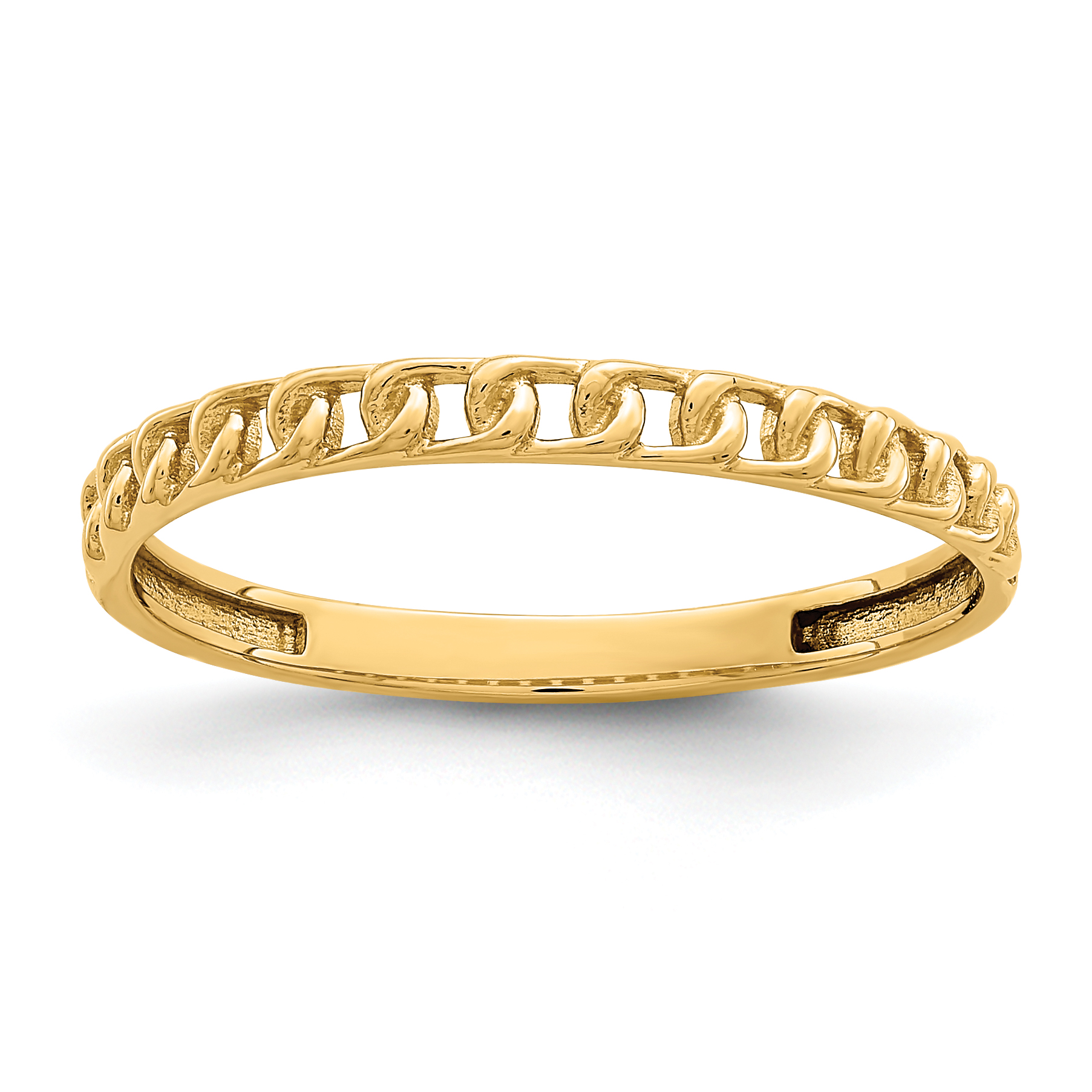 14K Link Design Ring (R674-8)