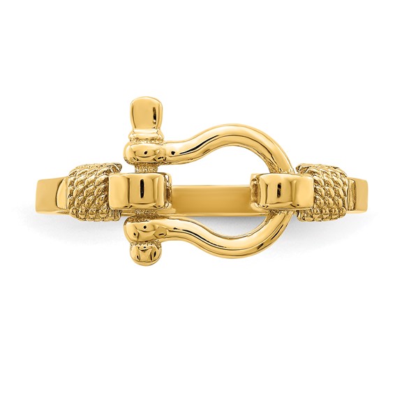 Gold Polished Shackle Rings