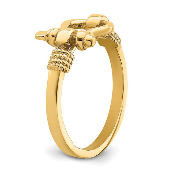 Gold Polished Shackle Rings