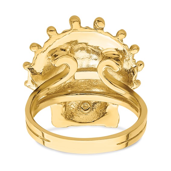 14K Lions Paw Shell Ring