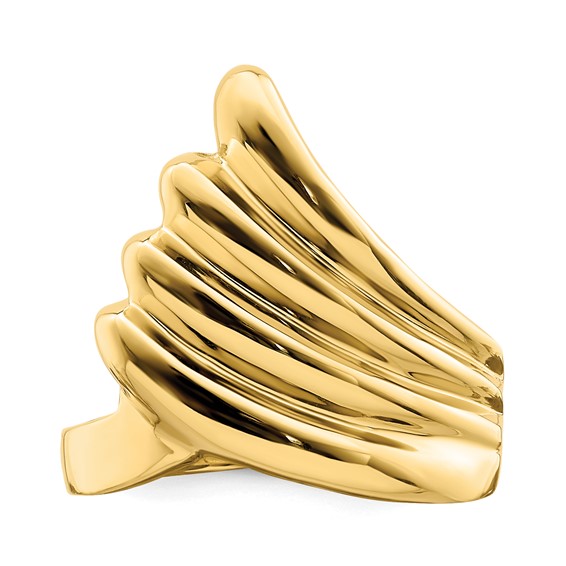 14K Polished Fish Tail Ring