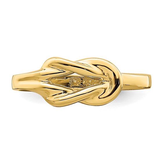 14k Polished Freeform Love Knot Ring