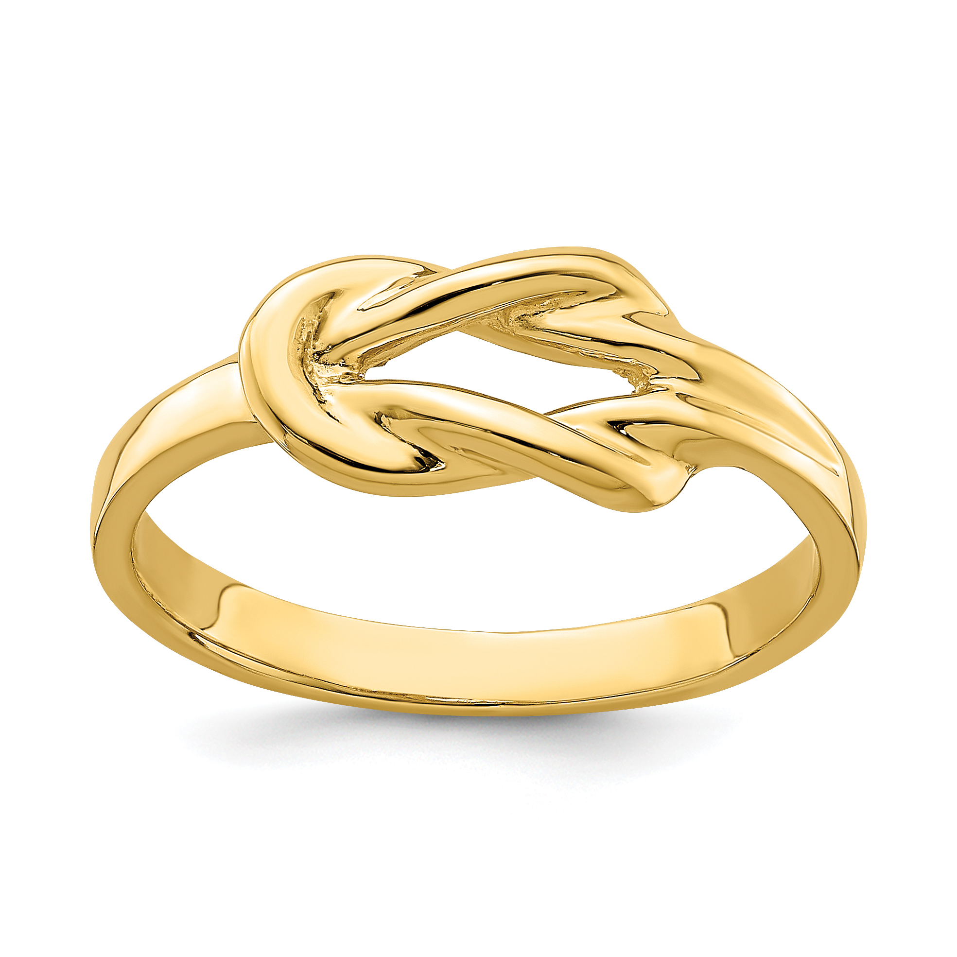 14k Polished Freeform Love Knot Ring (R765)