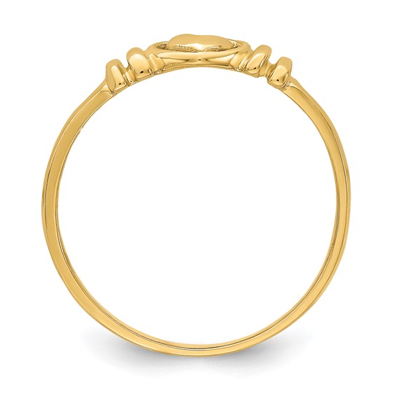 14k Polished Heart Ring