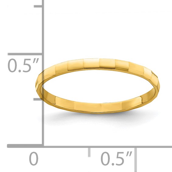 Gold Polished Childrens Rings