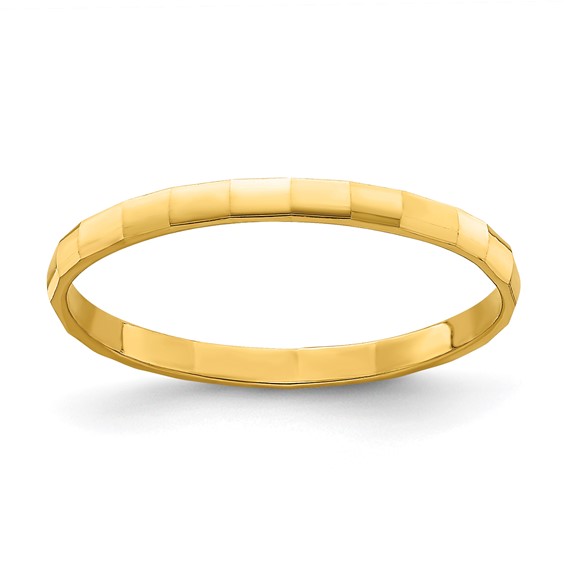 Gold Polished Childrens Rings