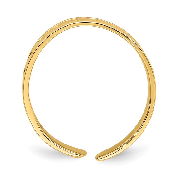 Gold Polished Toe Rings