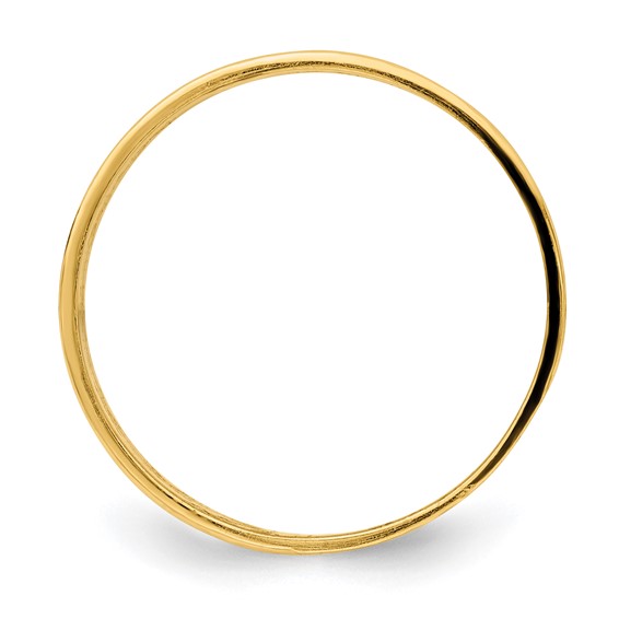 14k Wave Engraved Thumb Ring (size 9)