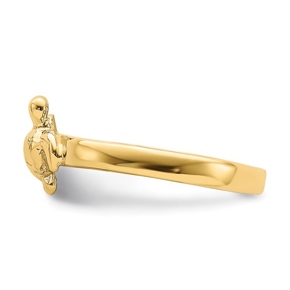 14k Adjustable Sea Turtle Toe Ring