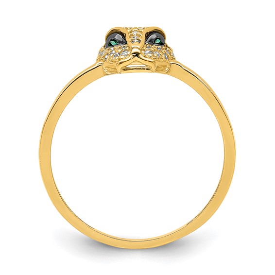Gold Polished Lioness Rings