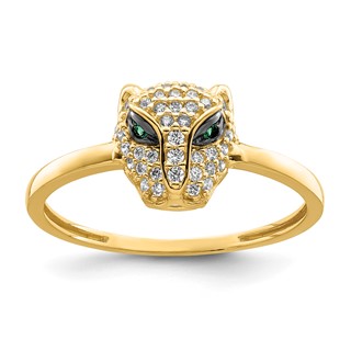 Gold Polished Lioness Rings
