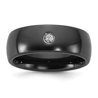 CERAMIC MEN'S CZ BAND