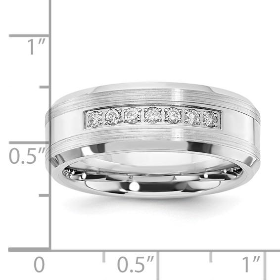 7- .025 RD DIAS, COLBALT MEN'S RING - Mel:F60