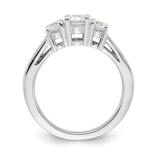 Sterling Silver Rhodium-plated Diamonore Ring