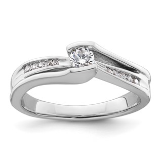 Sterling Silver Polished CZ Ring