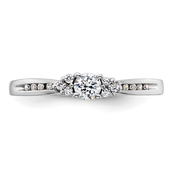 Sterling Silver Polished CZ Ring