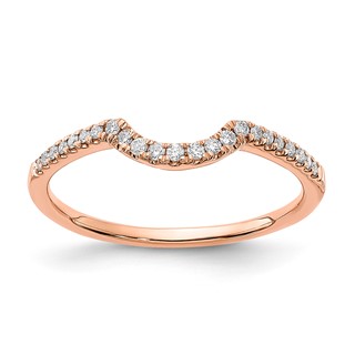 14k Rose Gold Diamond Wedding Band