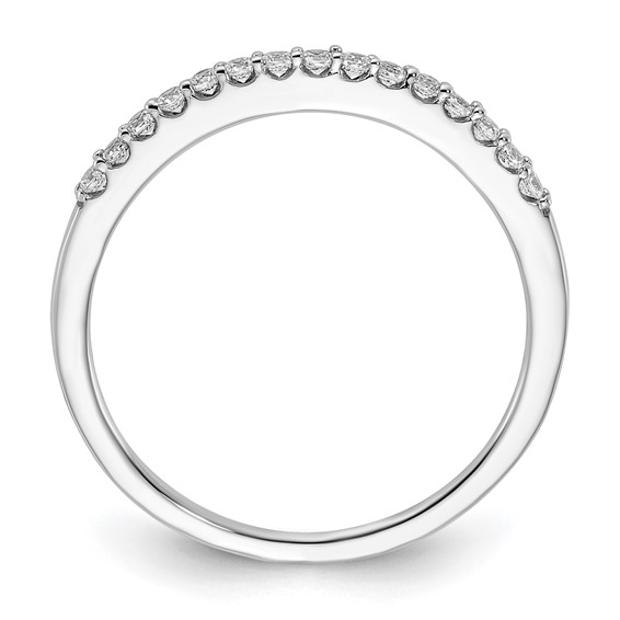 Sterling Silver Polished CZ Band